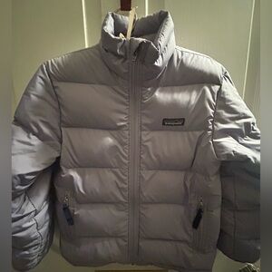 Girls Patagonia Goose Down Sweater Jacket Kids M/10 Lavender  Puffer Full-Zip